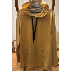 Zelos Sweatshirt Men's Large Hoodie‎ Yellow Pullover Pockets Hooded
